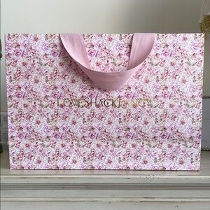 LoveShackFancy Pink Floral Gift Bag